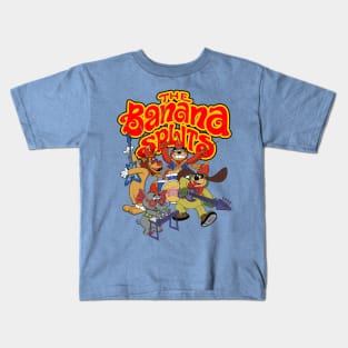 distressed vintage the banana splits Kids T-Shirt